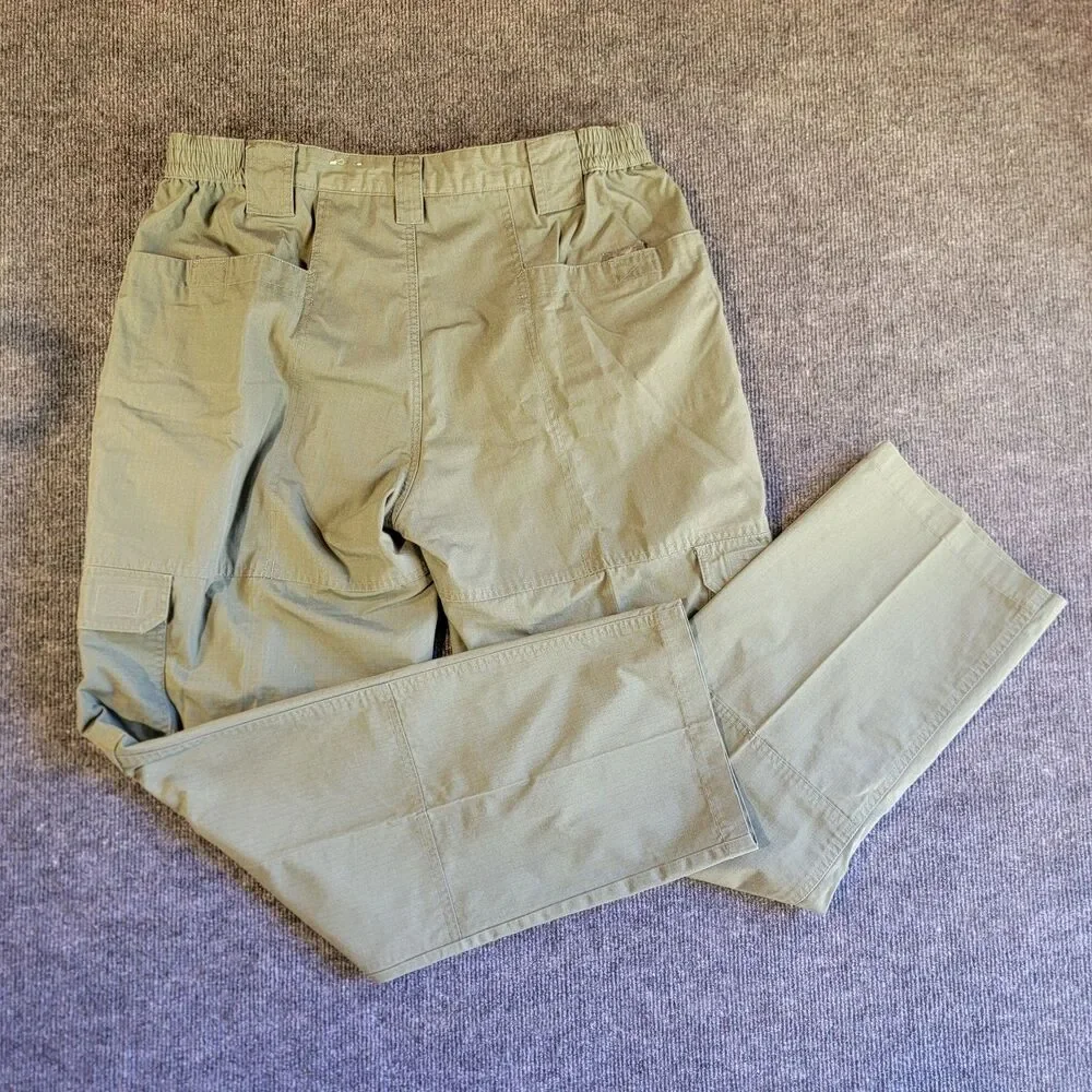 PROPPER Men's Green Tactical Pants 38/32 Polyester Cotton Cargo Pockets